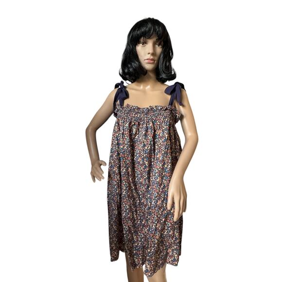 Sugar Lips Women's Brandi Floral Shoulder Strap Dress navy size Large - Picture 12 of 12